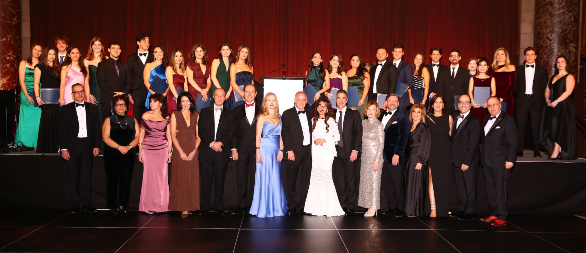 Scholarship recipients and the HMS Board at the 89th Annual Scholarship Gala