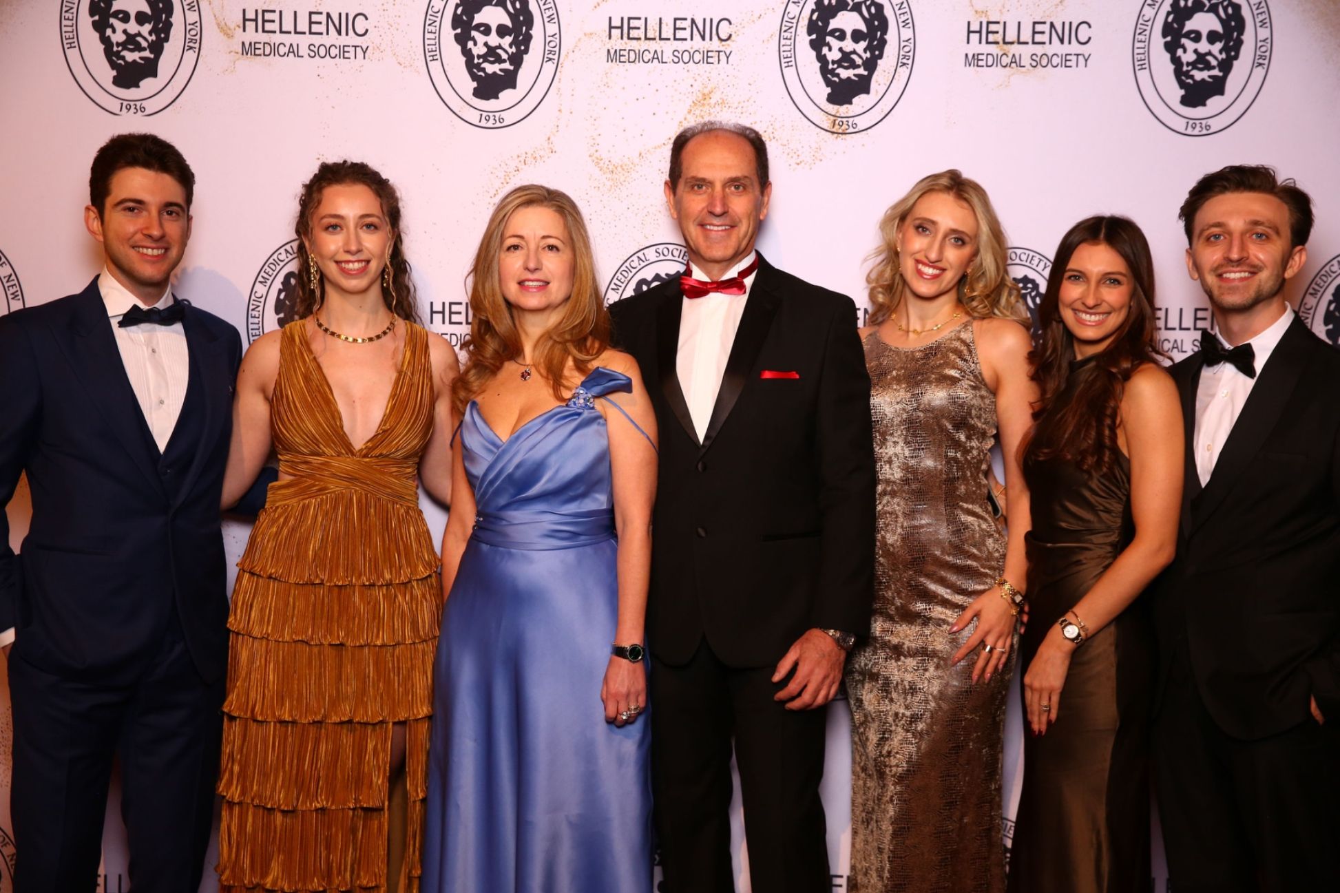Distinguished Physician Award Honorees Dr. Irene Souter and Dr. George Velmahos with their children.