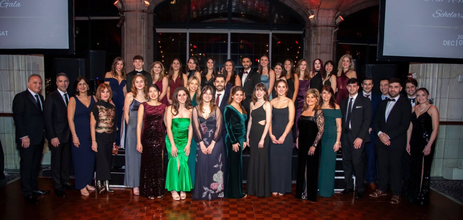 Scholarship recipients with the HMS Board at the Annual Scholarship Gala.