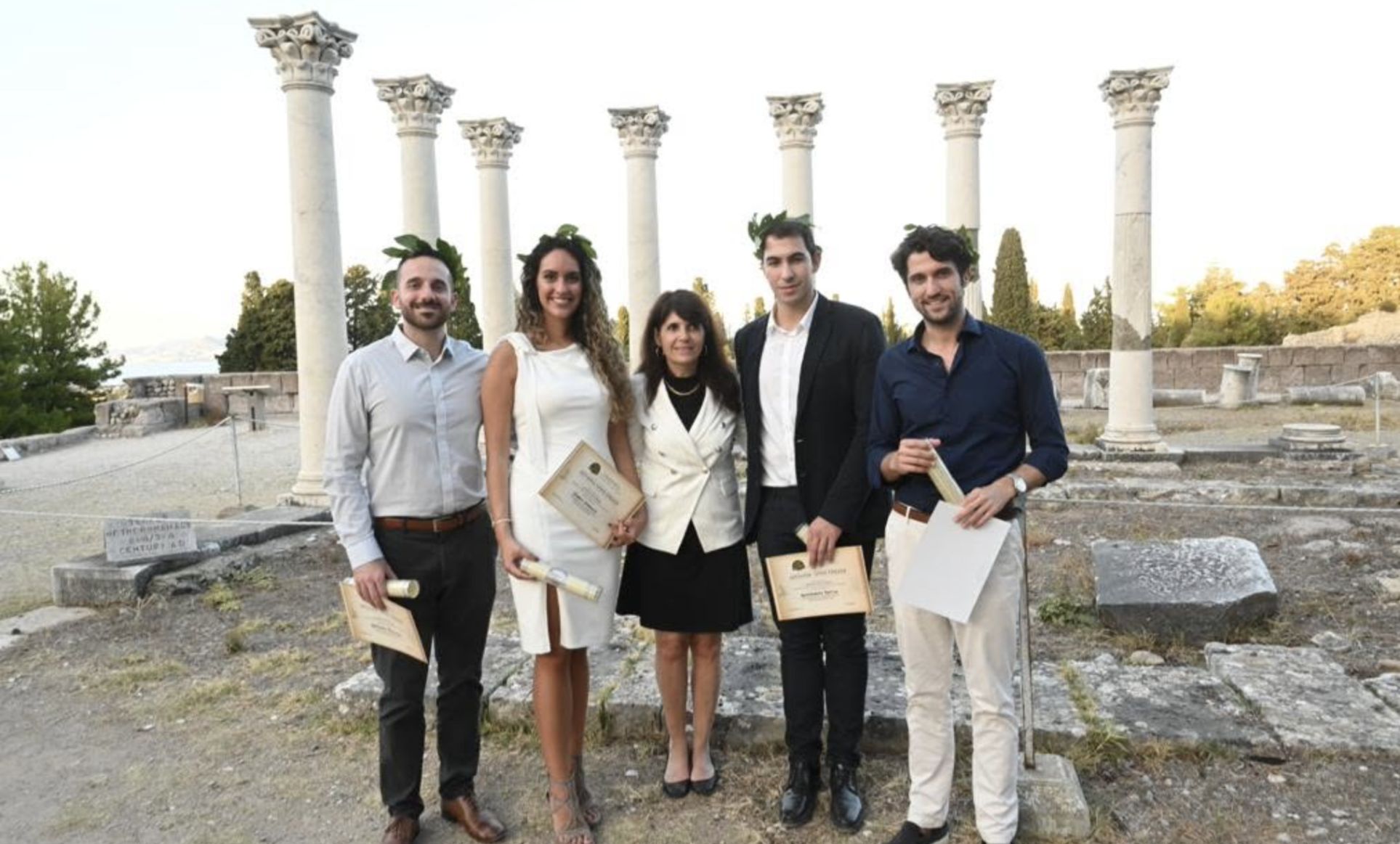 HMS Young Professionals at the Hippocratic Oath Ceremony at the ancient Asklepieion of Kos.