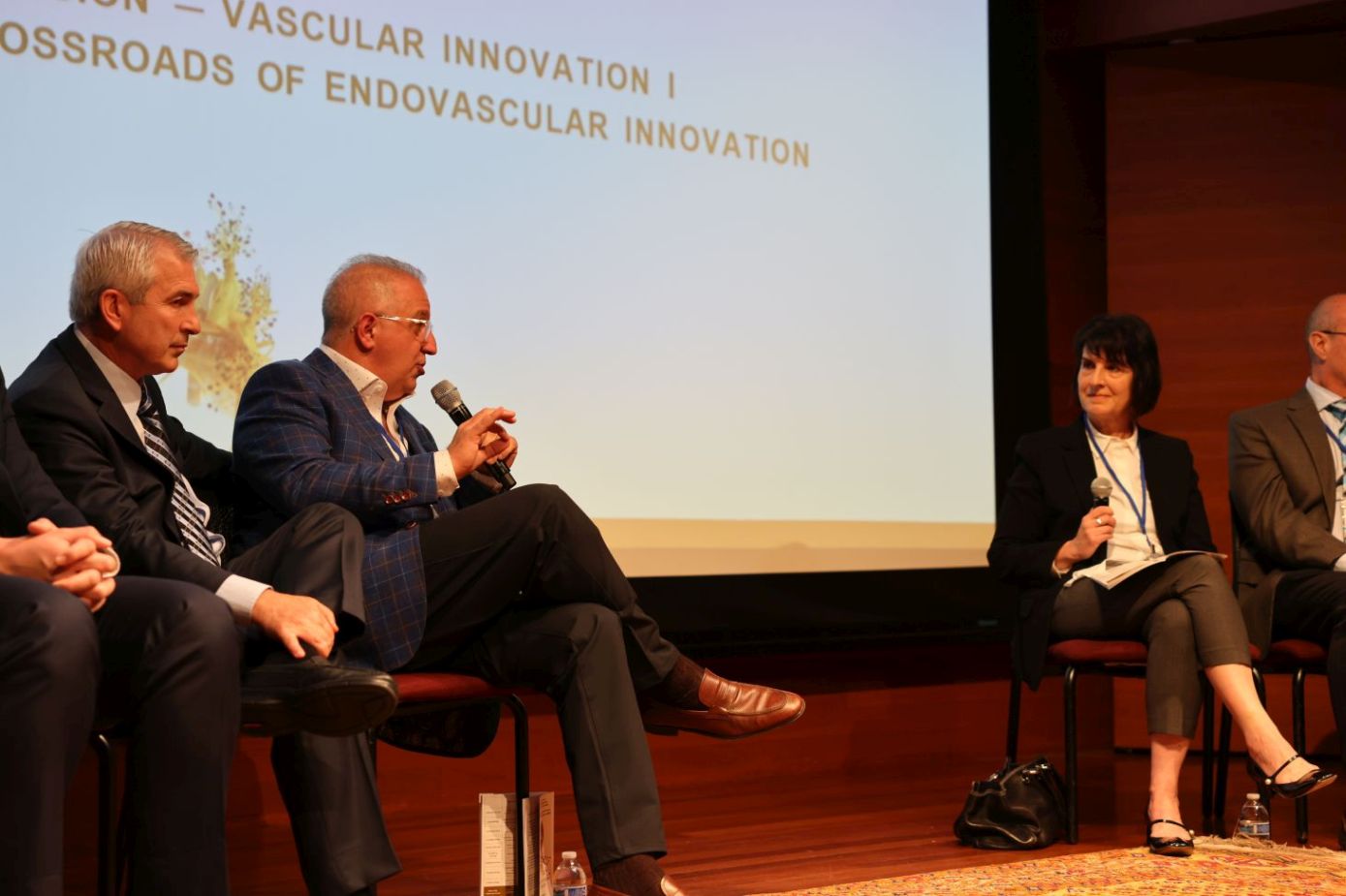 Dr. Nicos Labropoulos and President Dr. Antonios Gasparis in a Q&A session, moderated by Dr. Ageliki Vouyouka.