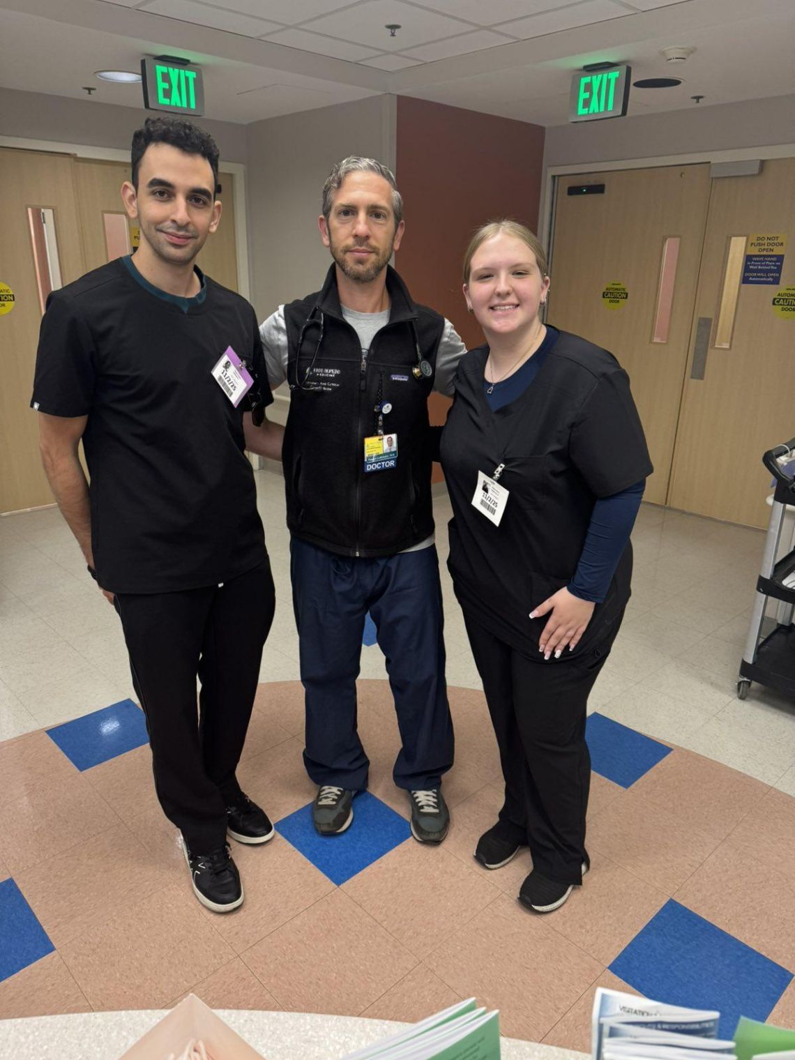 Young Professionals during clinical rotation at Johns Hopkins.
